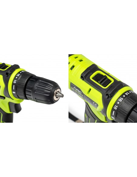 ZESTAW WKRĘTARKA I SZLIFIERKA KĄTOWA 20V NAC SMART NS-SET2-20V 5905842533387 10