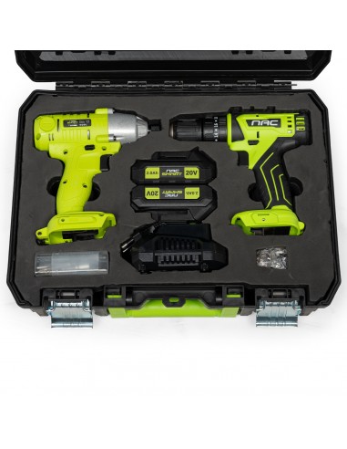 ZESTAW WKRĘTARKA I ZAKRĘTARKA UDAROWA 20V NAC SMART NS-SET1-20V 5905842533370 6