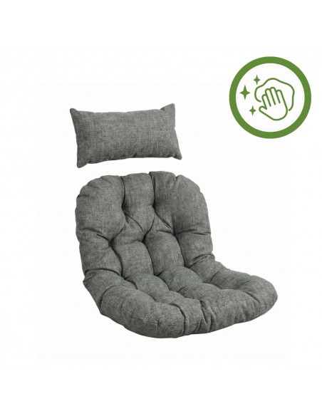 Fotel kokon wiszący ogrodowy Lizbona z poduszkami MEVEN  5