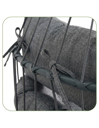 Fotel kokon wiszący ogrodowy Lizbona z poduszkami MEVEN  7