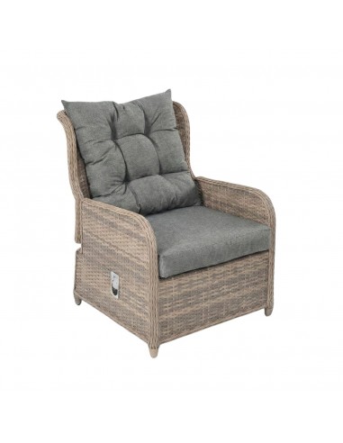 Meble na balkon, taras, do ogrodu dla 2 osób: 2x fotel + podnóżki + stolik Modena Meven  11