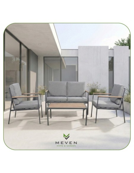 Nowoczesny zestaw mebli ogrodowych dla 4 osób Noto Meven  7