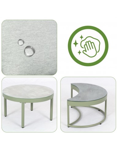 Stylowy zestaw mebli ogrodowych z poduszkami dla 6 osób Burgos Meven  7