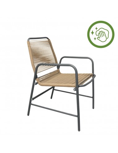 Komplet mebli na balkon: 2x krzesło + okrągły stolik Aprica Meven  7