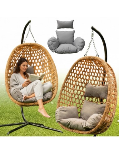 Naturalny fotel wiszący Aura Meven 