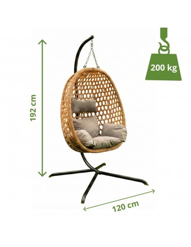 Naturalny fotel wiszący Aura Meven  8