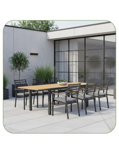 Ogrodowy stół rozkładany z aluminium 160/240 cm Valencia Meven  3