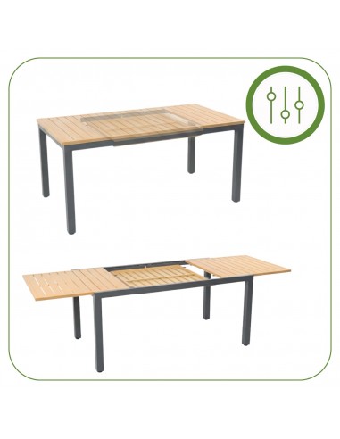Ogrodowy stół rozkładany z aluminium 160/240 cm Valencia Meven  7