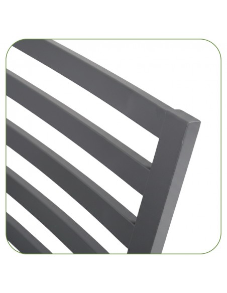 Grafitowe krzesło ogrodowe z poduszkami Valencia Meven 2 szt.  9