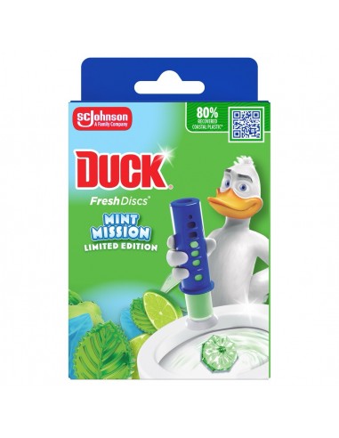 Żelowy krążek do toalety Duck Fresh Discs Mint Mission 