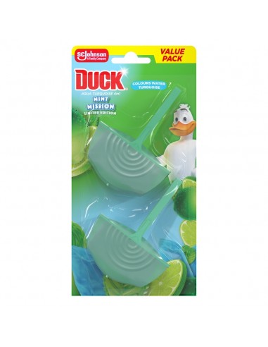 Barwiąca zawieszka do toalety Duck Aqua Turquoise 4in1 Mint Mission 