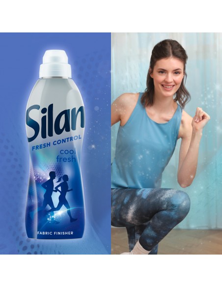 3x Zmiękczający koncentrat do płukania tkanin Silan Fresh Control Cool Fresh 3x1364 ml 186 prań 9000101583106 6