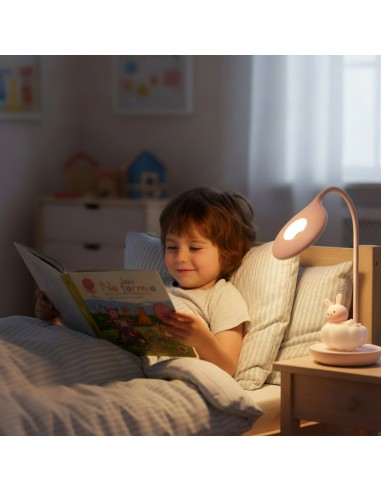 Elastyczna lampka nocna / biurkowa Różowy Króliczek na Chmurce  6