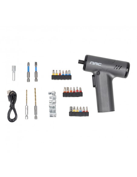 Wkrętak akumulatorowy 4V NAC SC-4V-ST z akcesoriami  9