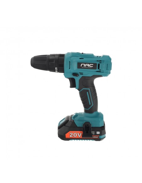 Akumulatorowa wkrętarko-wiertarka z udarem w walizce NAC CDB-LI-30-20V-2  9