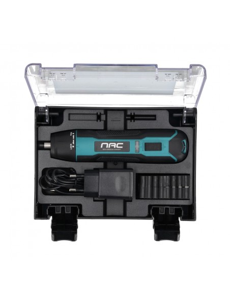 Akumulatorowy wkrętak 3,6 V z zestawem bitów NAC SC-36-USB-C  11