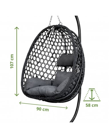 Naturalny fotel wiszący Aura Meven  11
