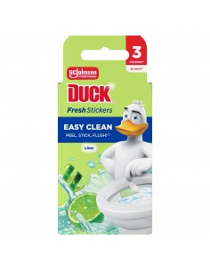 Czyszczące paski żelowe do toalety o zapachu limonki Duck Fresh Stick 3x9g 5000204681574