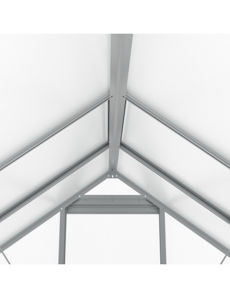 Szklarnia ogrodowa z poliwęglanu z oknami dachowymi 302 cm x 183 cm 5,24 m2  11