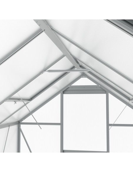Szklarnia ogrodowa z poliwęglanu z oknami dachowymi 302 cm x 183 cm 5,24 m2  12