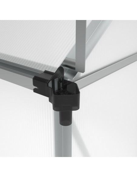 Szklarnia ogrodowa z poliwęglanu z oknami dachowymi 302 cm x 183 cm 5,24 m2  15