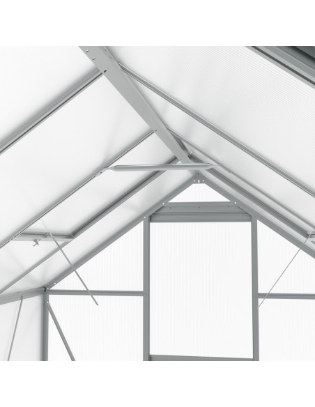 Duża szklarnia ogrodowa z poliwęglanu z oknami 361 cm x 183 cm 6,25m2  13