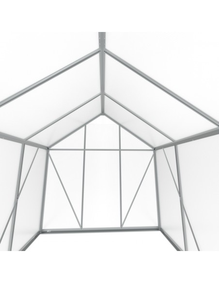 Duża szklarnia ogrodowa z poliwęglanu z oknami 361 cm x 183 cm 6,25m2  12