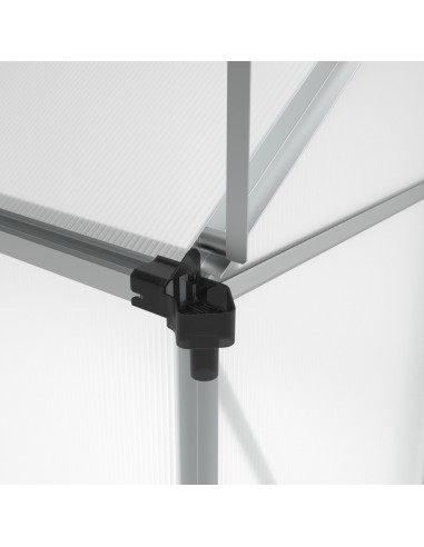 Duża szklarnia ogrodowa z poliwęglanu z oknami 361 cm x 183 cm 6,25m2  14