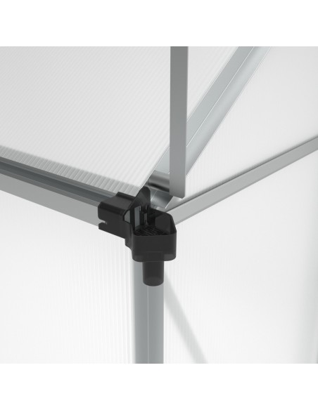 Duża szklarnia ogrodowa z poliwęglanu z oknami 361 cm x 183 cm 6,25m2  14