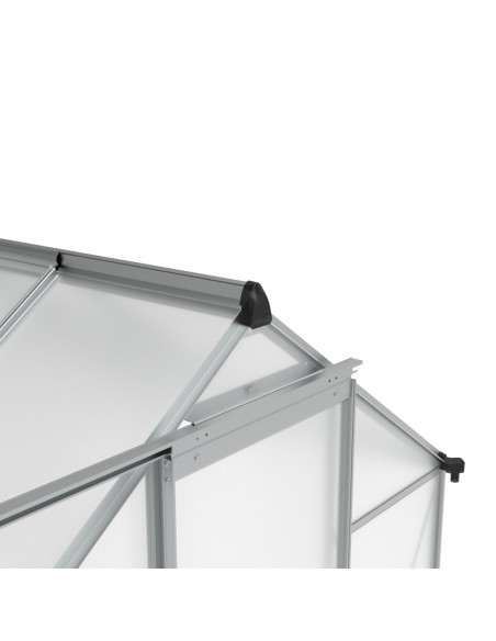 Duża szklarnia ogrodowa z poliwęglanu z oknami 361 cm x 183 cm 6,25m2  15