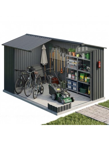 Ogrodowy domek narzędziowy 215 x 300 x 184 cm 6,45 m2  10