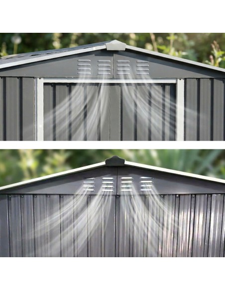 Ogrodowy domek narzędziowy 215 x 300 x 184 cm 6,45 m2  5