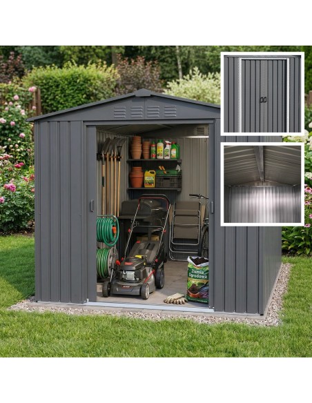 Ogrodowy domek narzędziowy 215 x 300 x 184 cm 6,45 m2  3