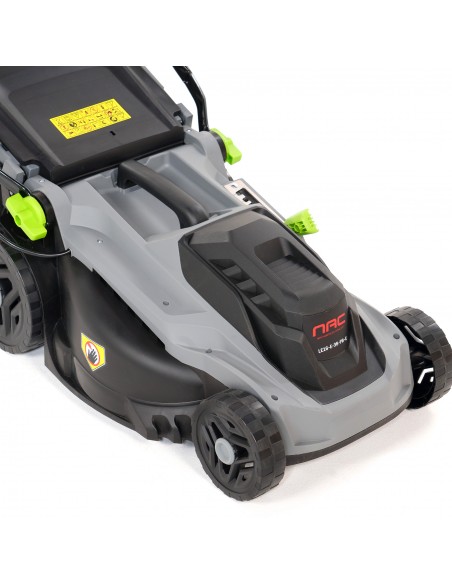 Lekka kosiarka elektryczna 38 cm z koszem 42 L NAC LE16-E-38-PB-C  6