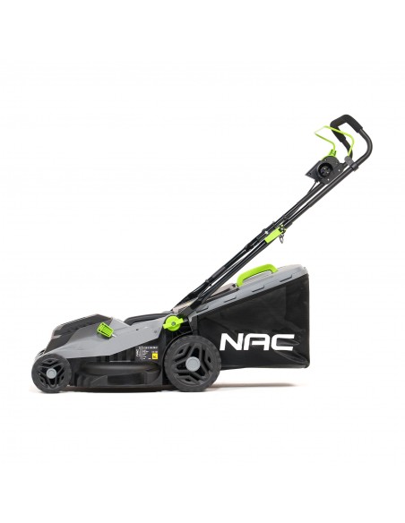 Lekka kosiarka elektryczna 38 cm z koszem 42 L NAC LE16-E-38-PB-C  4