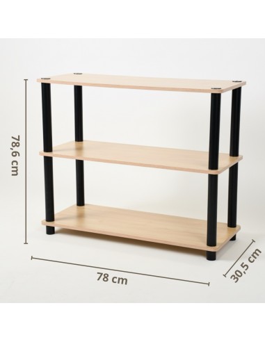 Otwarty regał modułowy z 3 poziomami Allivio 78 cm x 30.5 cm x 78.6 cm  11