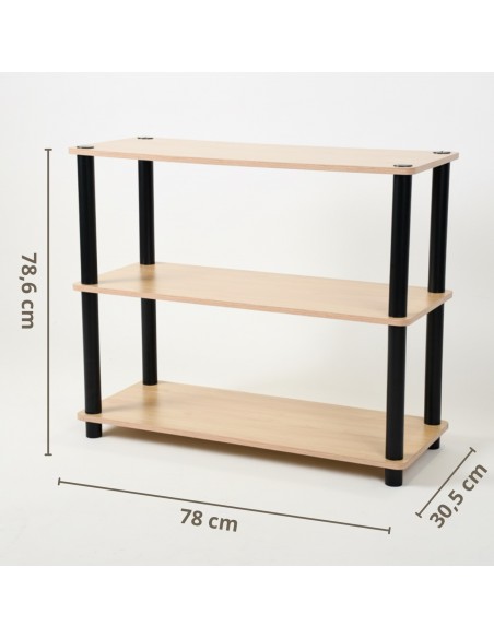 Otwarty regał modułowy z 3 poziomami Allivio 78 cm x 30.5 cm x 78.6 cm  11