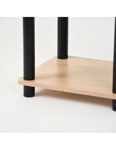 Dekoracyjny regał słupek z 4 poziomami Allivio 45 x 30,5 x 115,2 cm  6