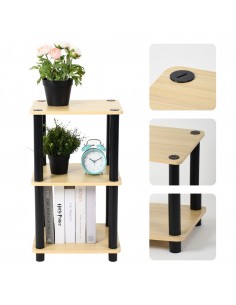 Kompaktowy regał modułowy słupek do sypialni, salonu Allivio 45 x 30,5 x 78,6 cm 