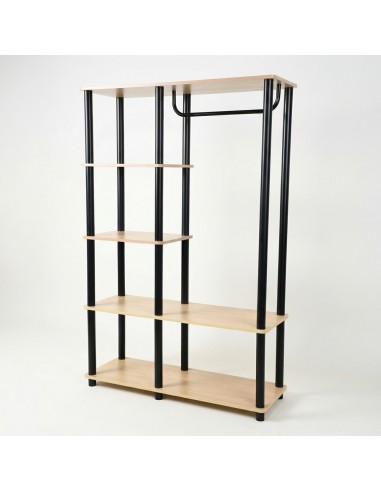 Nowoczesny regał modułowy do garderoby, przedpokoju z drążkiem Allivio 151,8 x 83 x 30,5 cm  6