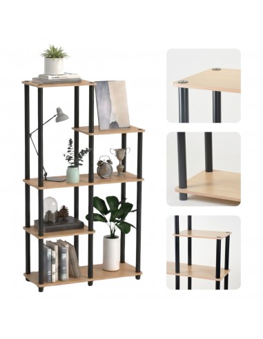 Duży regał modułowy do salonu, biura Allivio 83 x 30,5 x 151,8 cm 