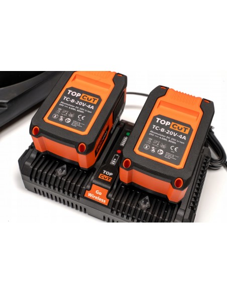 Lekka kosiarka elektryczna z silnikiem bezszczotkowym 38 cm TOP CUT TC-LB-38-40V  10