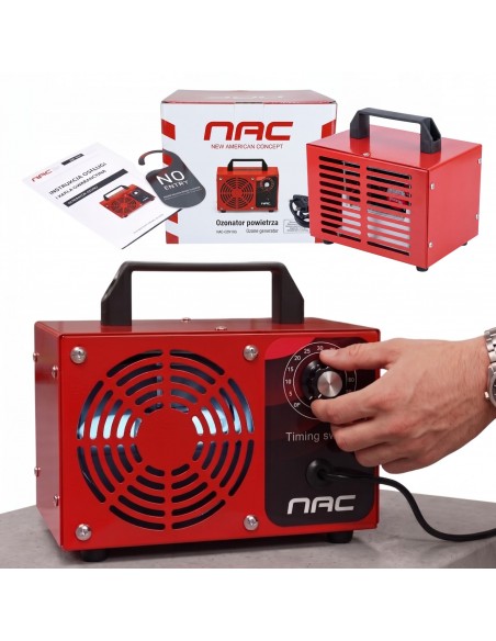 Generator ozonu ozonator oczyszczacz powietrza NAC timer, 4 pyłki ozonujące 60 000 mg/h  2