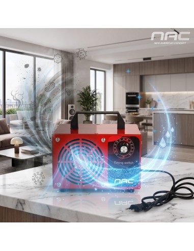 Generator ozonu ozonator oczyszczacz powietrza NAC timer, 4 pyłki ozonujące 60 000 mg/h  3
