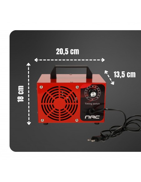 Generator ozonu ozonator oczyszczacz powietrza NAC timer, 4 pyłki ozonujące 60 000 mg/h  10