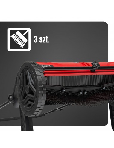 Zamiatarka ręczna manualna zbieracz do liści i trawy NAC LP-HS-S19 z dużym koszem 100 L 53 cm  4