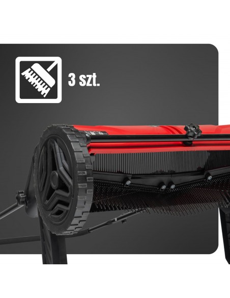Zamiatarka ręczna manualna zbieracz do liści i trawy NAC LP-HS-S19 z dużym koszem 100 L 53 cm  4