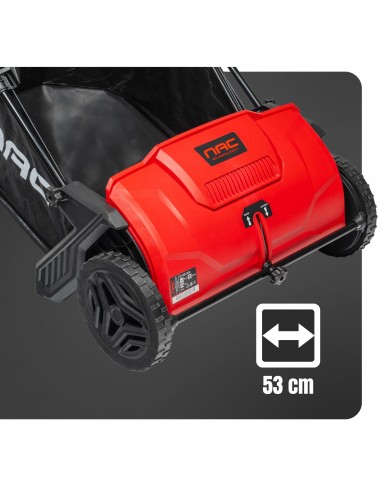 Zamiatarka ręczna manualna zbieracz do liści i trawy NAC LP-HS-S19 z dużym koszem 100 L 53 cm  8