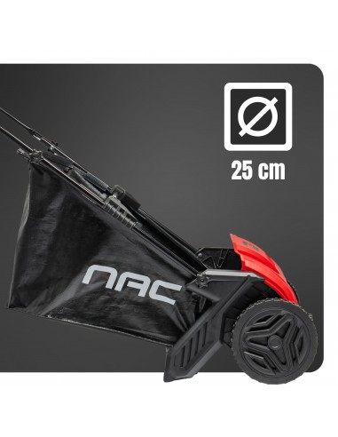 Zamiatarka ręczna manualna zbieracz do liści i trawy NAC LP-HS-S19 z dużym koszem 100 L 53 cm  10