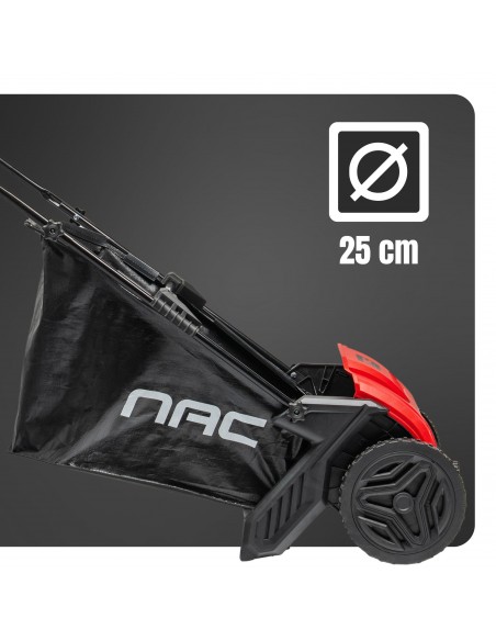 Zamiatarka ręczna manualna zbieracz do liści i trawy NAC LP-HS-S19 z dużym koszem 100 L 53 cm  10